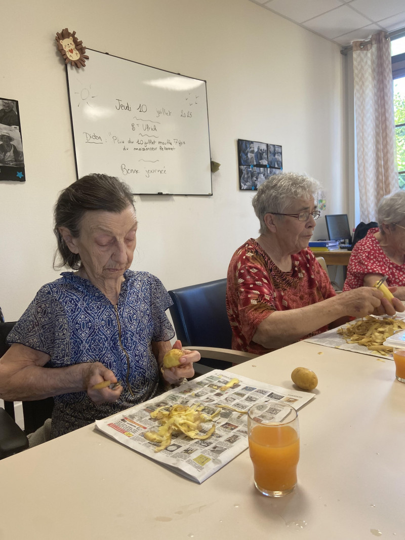 Epluchage de légumes