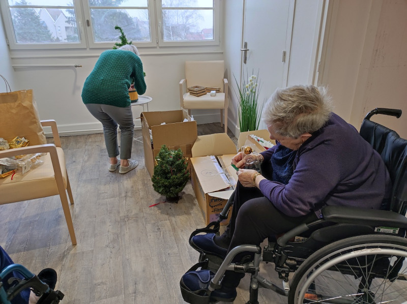 décoration de Noël EHPAD