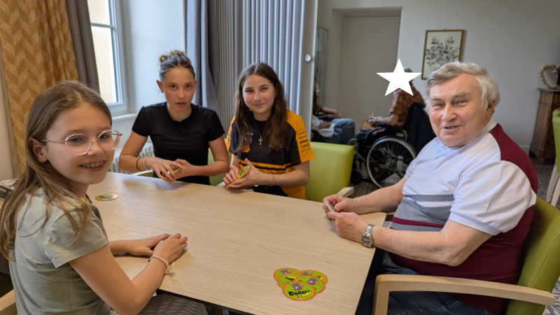 Atelier intergénérationnel avec le collège de la Châtaigneraie
