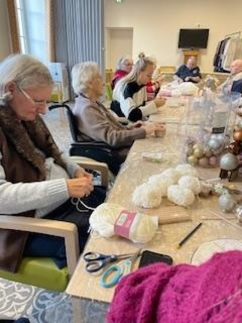 atelier créatif pour le Marché de Noël