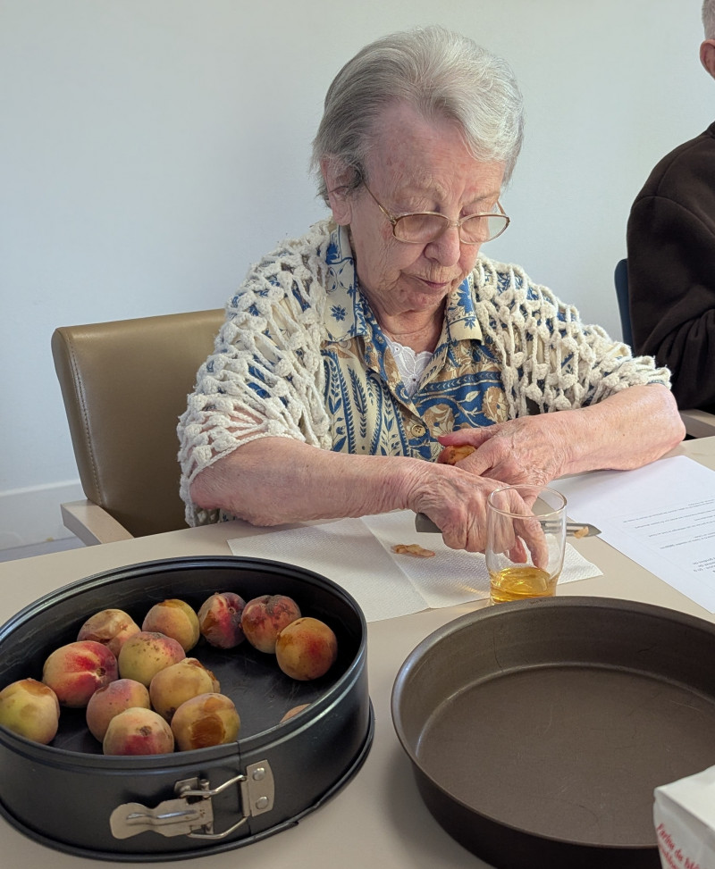 Atelier pâtisserie "Gâteau aux pêches