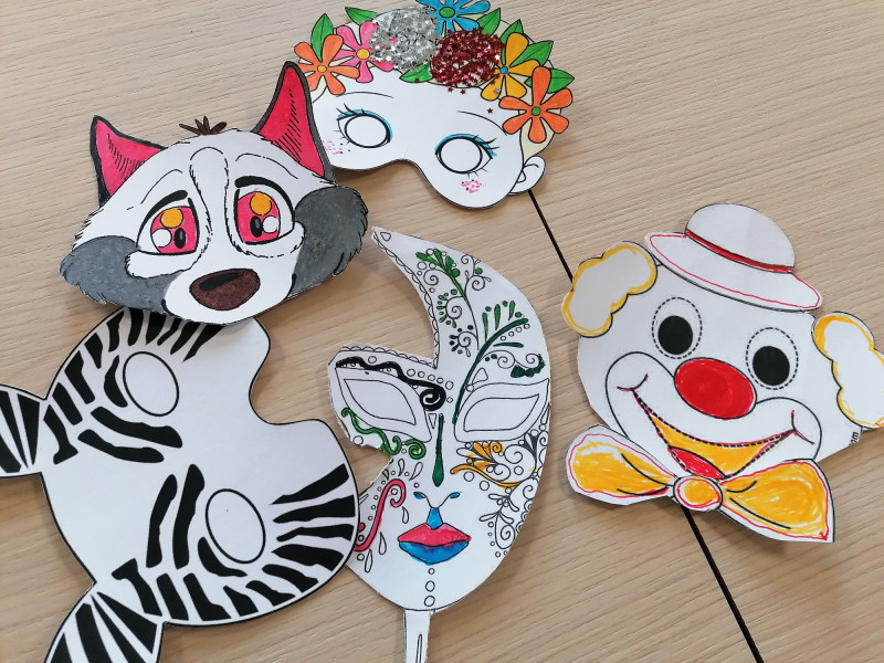 Atelier création de masque pour Carnaval