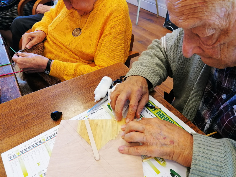 Atelier marqueterie de paille