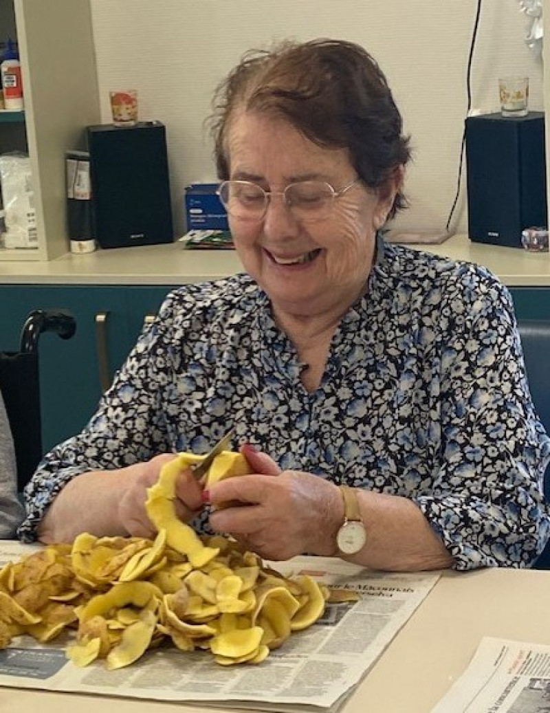 Epluchage de pomme de terre