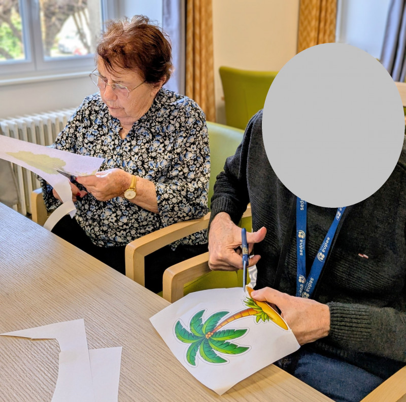 Atelier créatif avec les résidents
