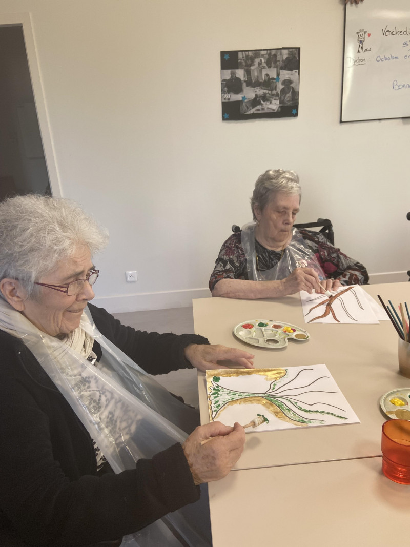 Atelier peinture sur le thème de l’AUTOMNE