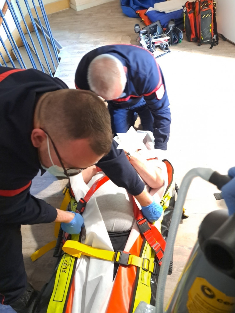 Exercice avec les sapeurs-pompiers d’Autun