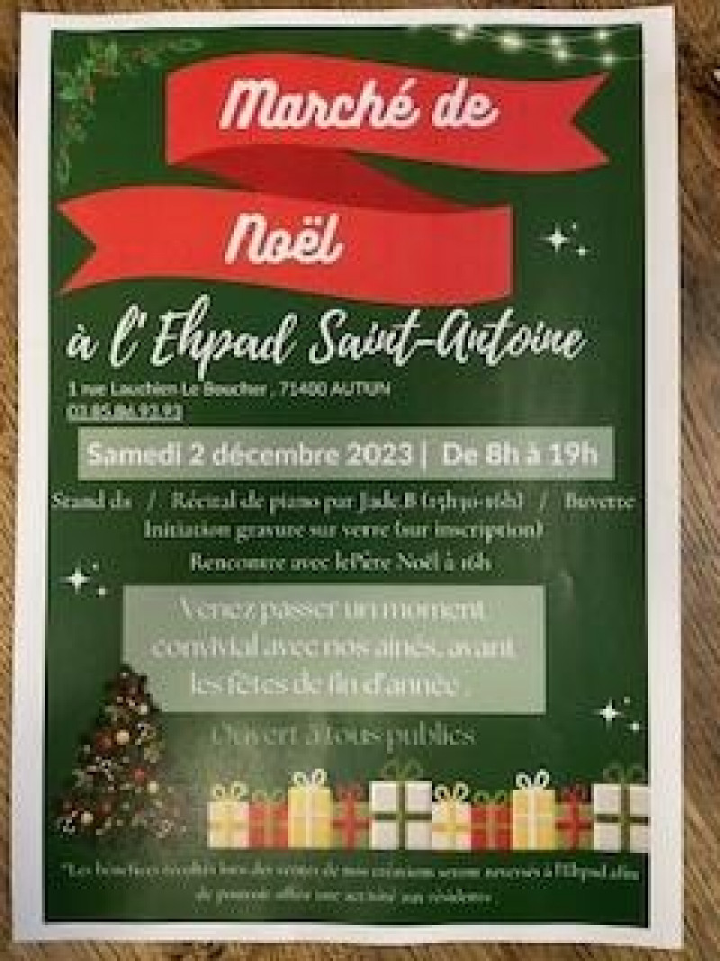 MARCHE DE NOËL A LA RESIDENCE ST ANTOINE