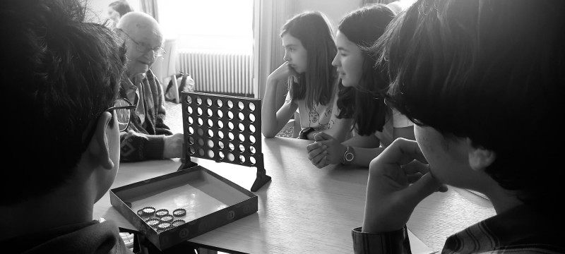 Atelier intergénérationnel avec le collège de la Châtaigneraie